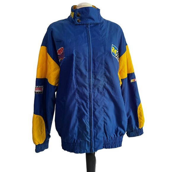 Vintage Nascar Jeff Gordon #24 Jacket Sz XL Mens by Nutmeg Blue & Yellow Racing - Picture 1 of 15